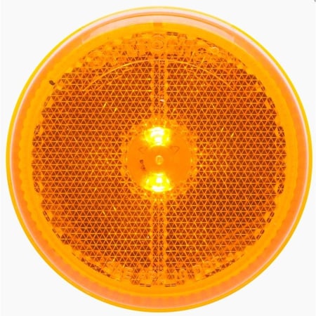 Optronics Yellow 2.5-In Marker/Clearance Light With Reflex, Grommet Mount, Weathertight Connection MCL59AMB
